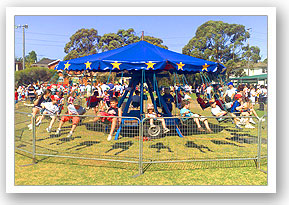 Small swing chairs ride hire for kids parties in Sydney